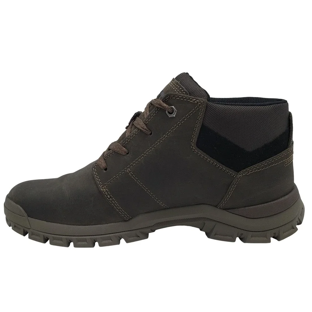 CAT Threshold Chukka Leather Work Boots Dk Brown Men's Size 10.5